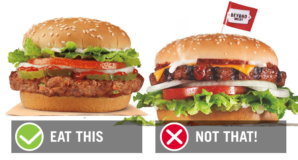 Fast food veggie burgers burger king vs carls jr
