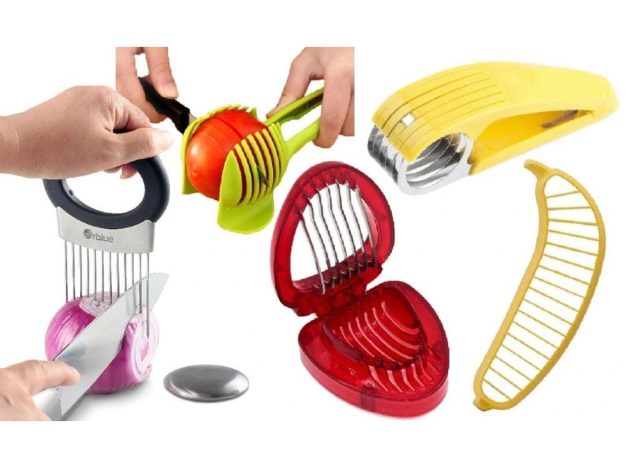 Banana Slicer Kitchen Gadgets Creative Cut Fruit Peeler Kitchen Accessories  New