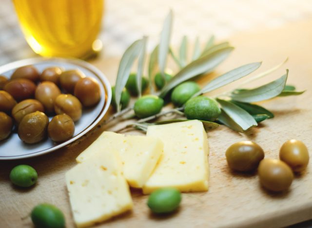 Cheese and olives