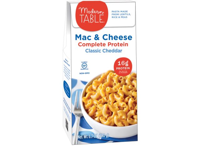 Modern Table complete protein cheddar mac and cheese