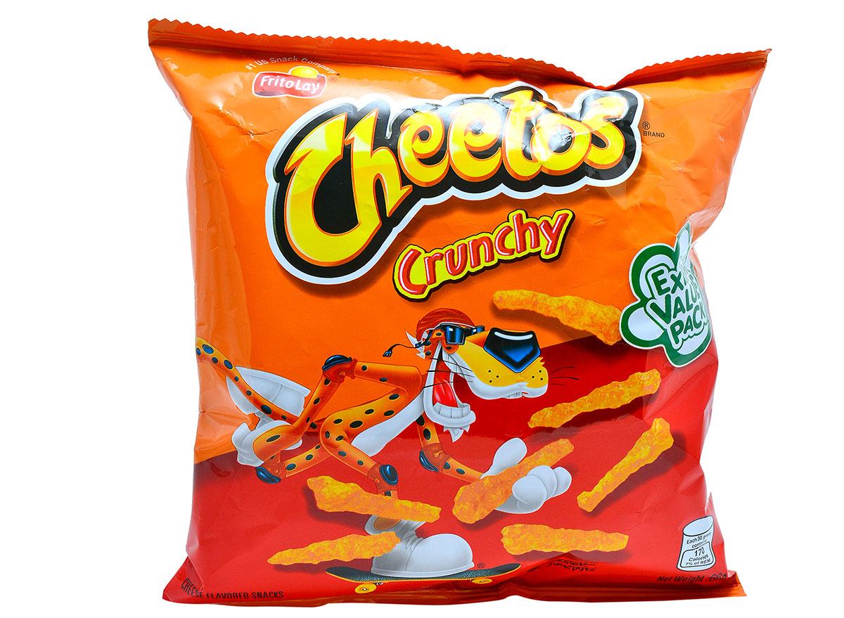 Cheetos crunchy mellow cheese snacks