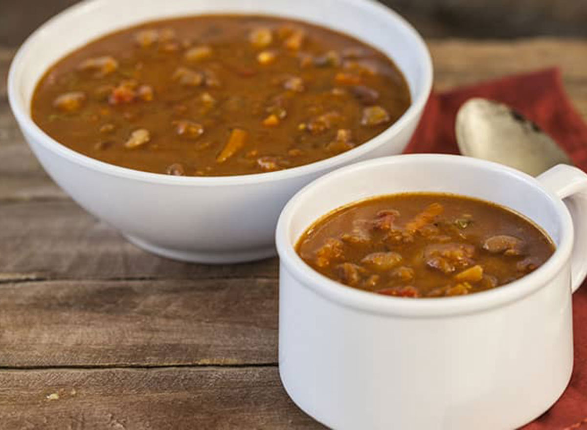 Veggie soup and fresh fruit - low cal - Picture of McAlister's