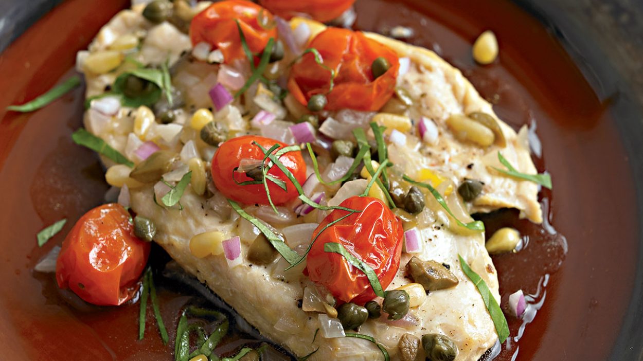 Baked Chicken Breast Recipe With Tomato and Capers - Eat This Not That