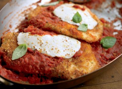 Healthy chicken parmesan