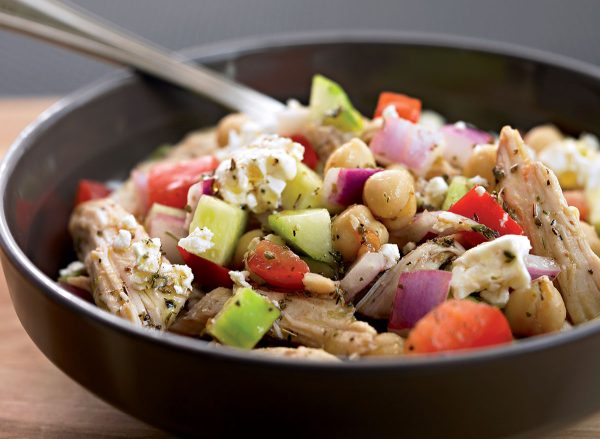 Greek Salad Recipe With Chicken — Eat This Not That