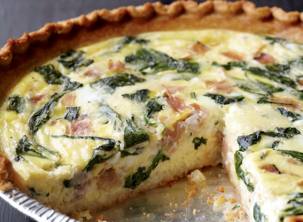 Easy Spinach And Ham Quiche Recipe — Eat This Not That 1809