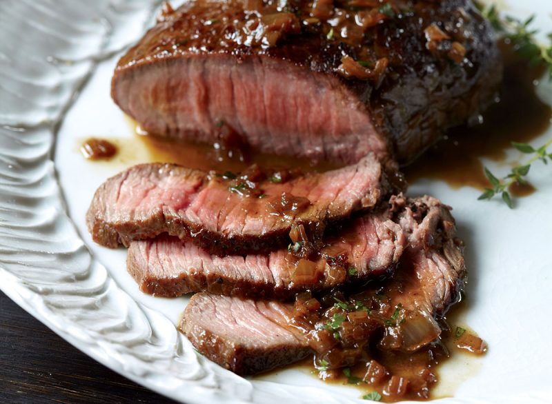 Steak In Red Wine Pan Sauce Recipe — Eat This Not That