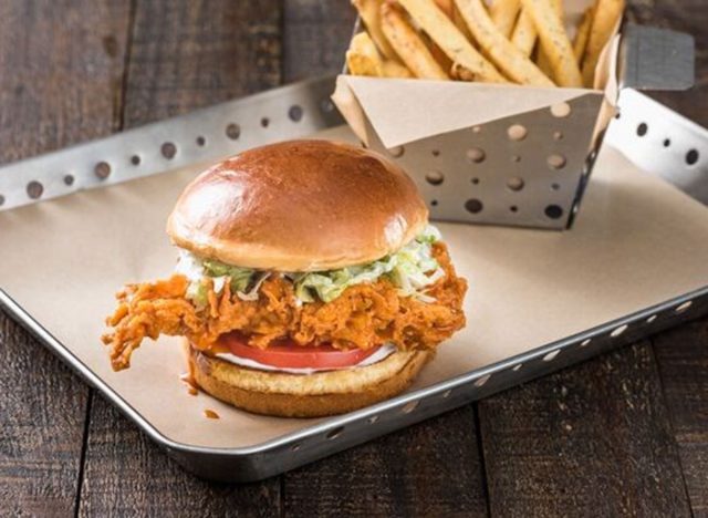 Buffalo chicken ranch sandwich