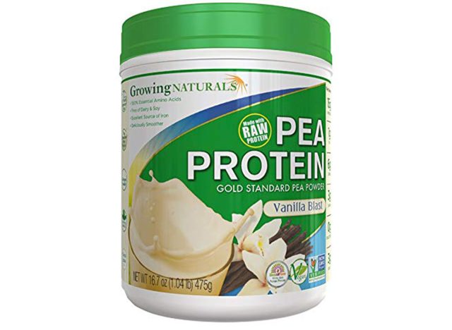 Growing naturals pea protein protein powder