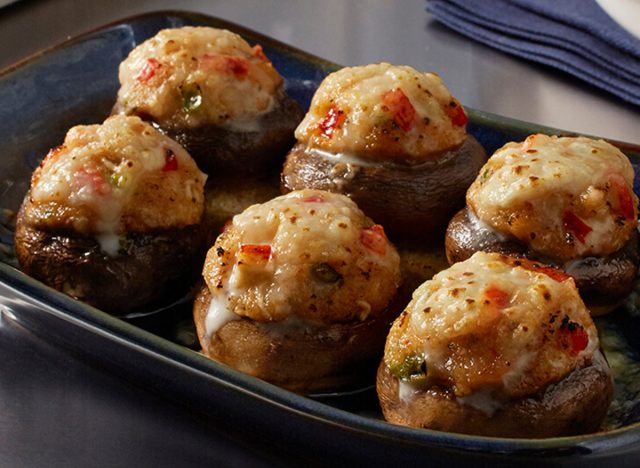 Seafood stuffed mushrooms