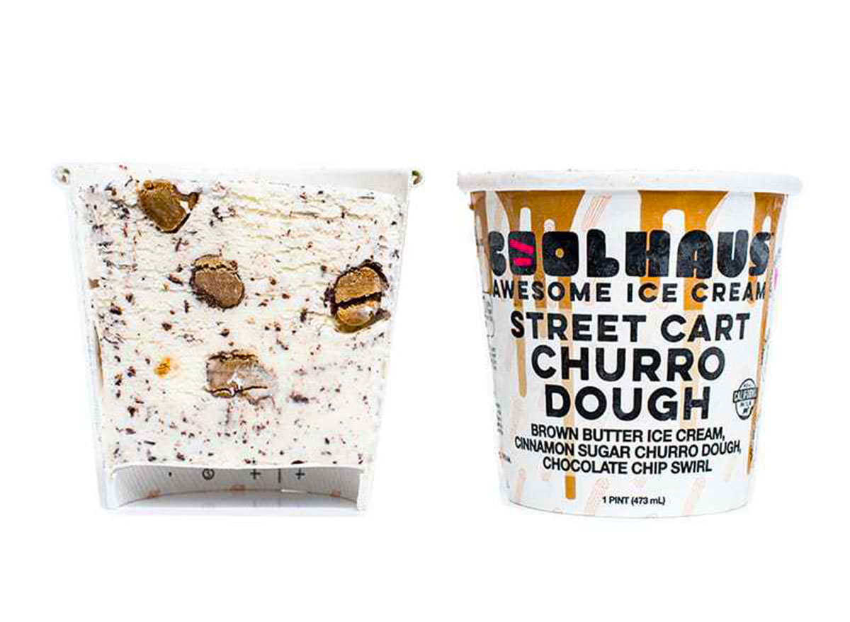 coolhaus street cart churro dough ice cream tub