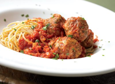 healthy spaghetti meatballs