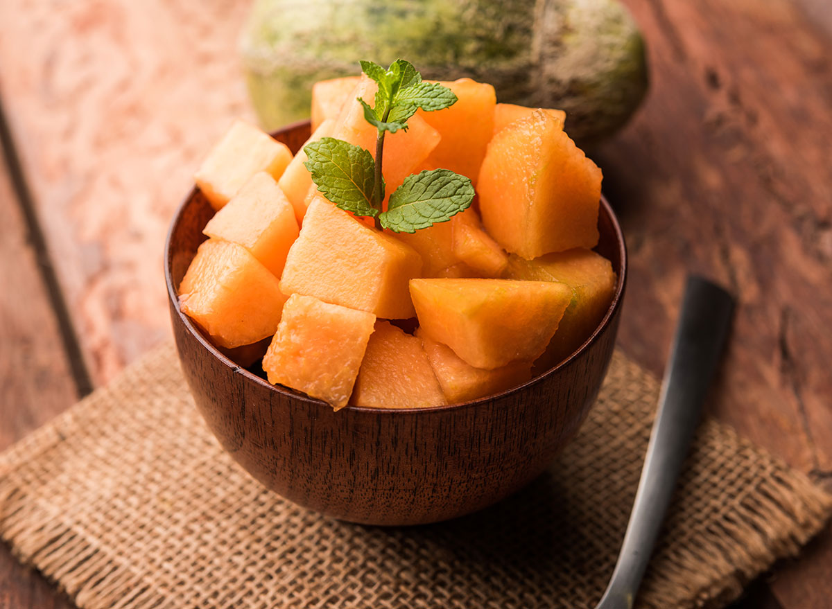 One Major Side Effect of Eating Cantaloupe, Says Dietitian — Eat This