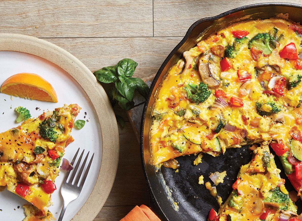 Healthy Loaded Vegetable Frittata Recipe — Eat This Not That 