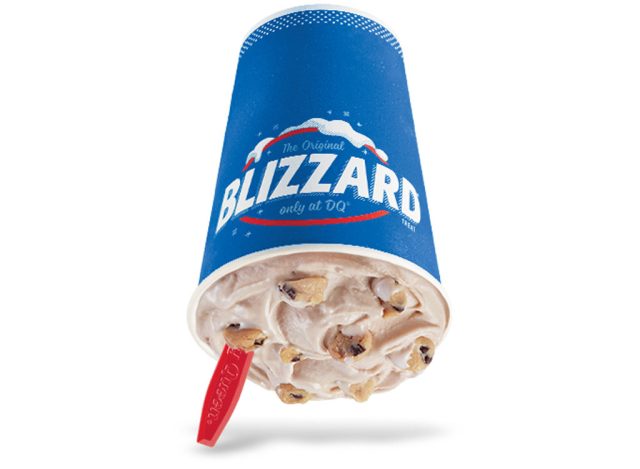 Dairy queen chocolate chip cookie dough blizzard
