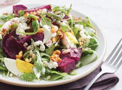 Savory Roasted Beet Salad With Barley Recipe