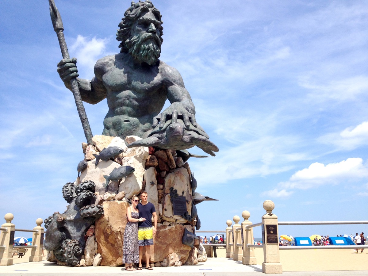 Статуя Нептуна Вирджиния-Бич