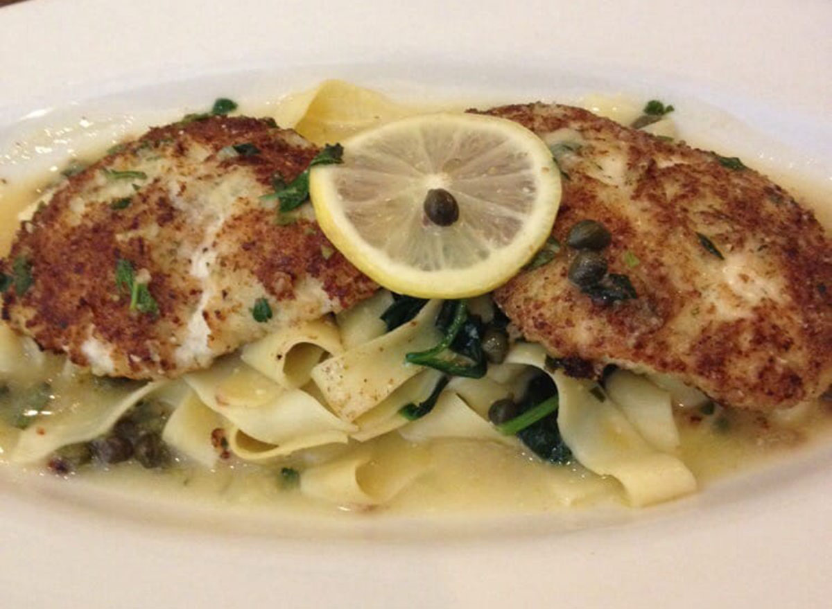 healthiest restaurant dish maggiano lighter take chicken piccata