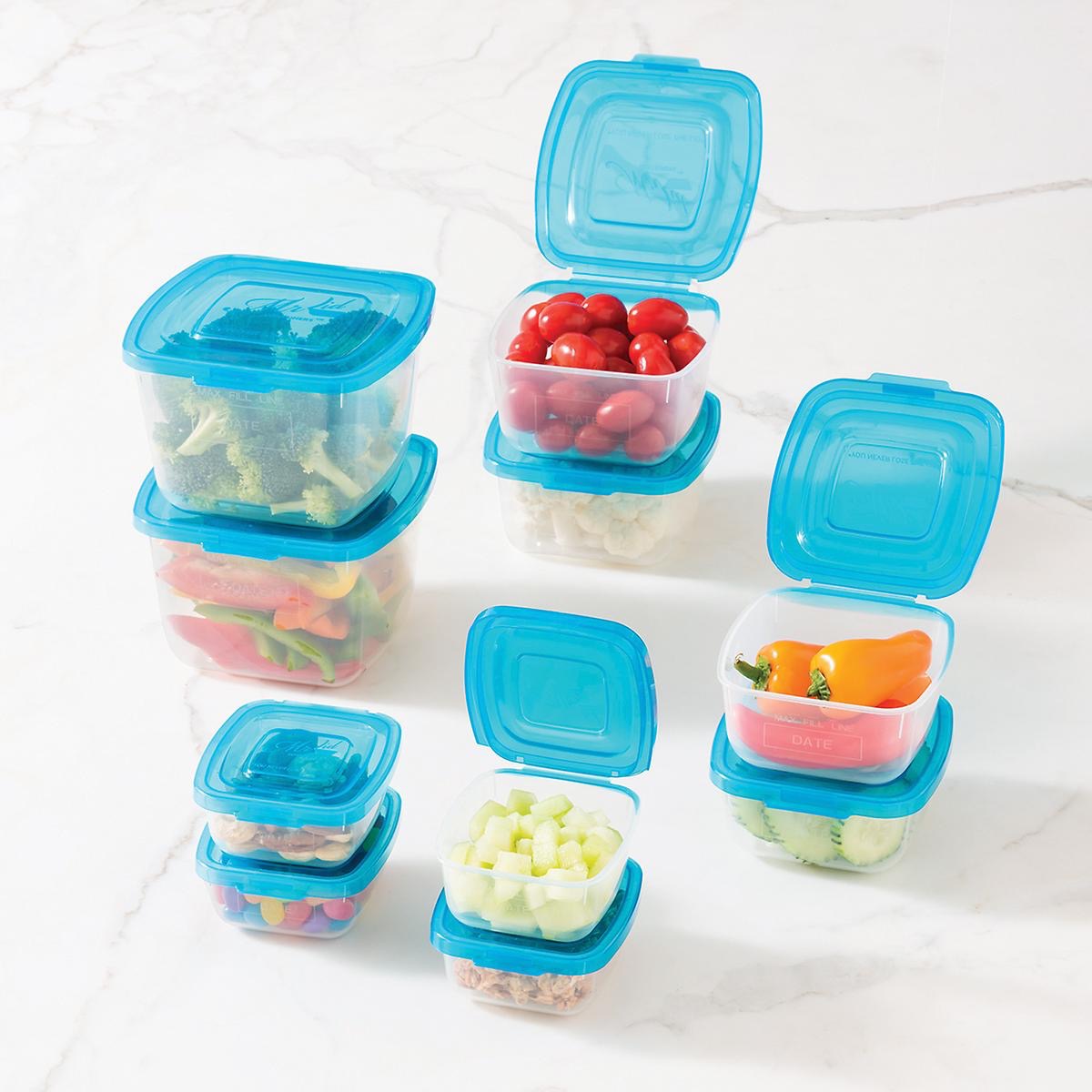 Tupperware 12pc Square Stacking Food Storage Containers With Lids - Green :  Target