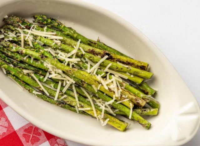 plate of Maggiano's asparagus