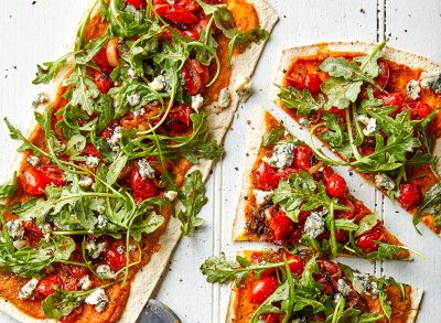 arugula pumpkin flatbreads