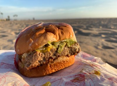 Fatburger Impossible burger by the beach in Los Angeles