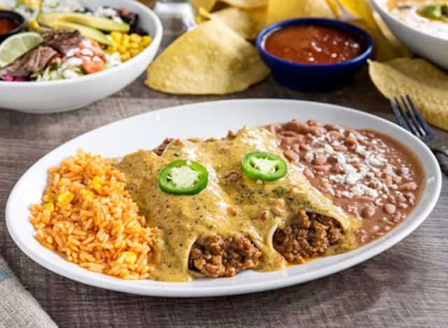 On the Border Border Queso Beef Enchiladas