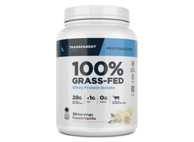 Transparent Labs 100% Grass-Fed French Vanilla Whey Protein Isolate