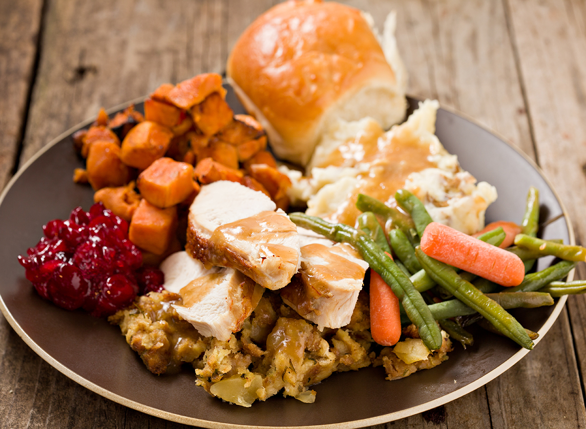 Thanksgiving Dinner Plate