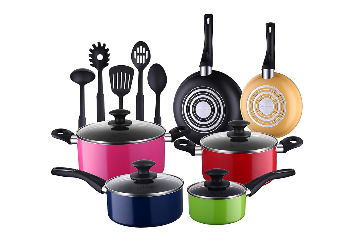  Cook N Home Pots and Pans Set Nonstick, 10 Piece Ceramic  Kitchen Cookware Sets, Nonstick Cooking Set with Saucepans, Frying Pans,  Dutch Oven Pot with Lids, Green: Home & Kitchen