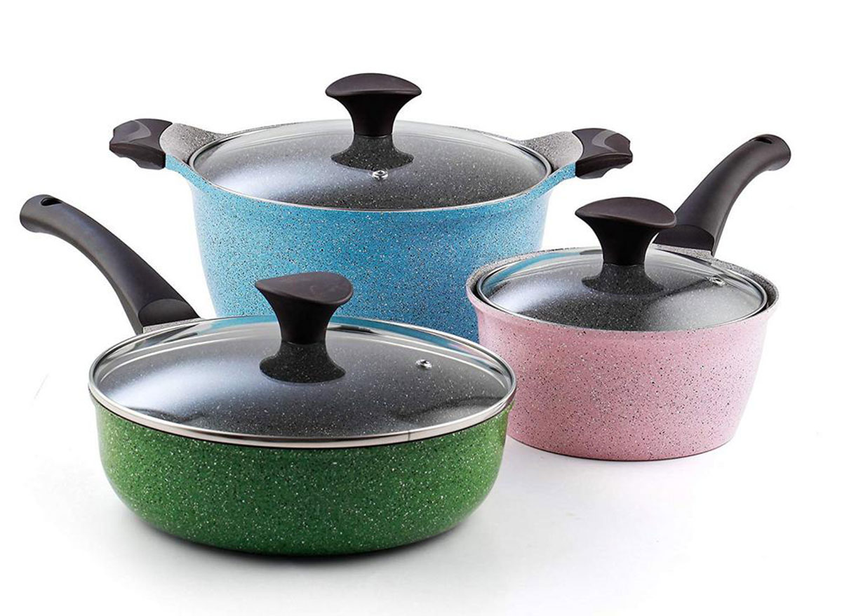 Happycall Hard Anodized Ceramic Nonstick Pot 13-piece Set, Oven Safe,  Dishwasher Safe, Steamer, Silicone Pot