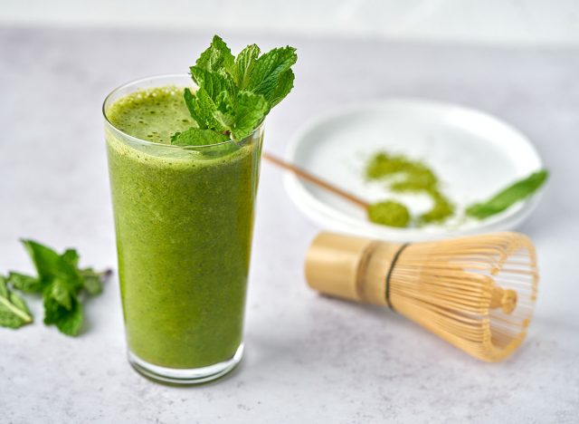 Plant-based Matcha Mint Smoothie — Eat This Not That