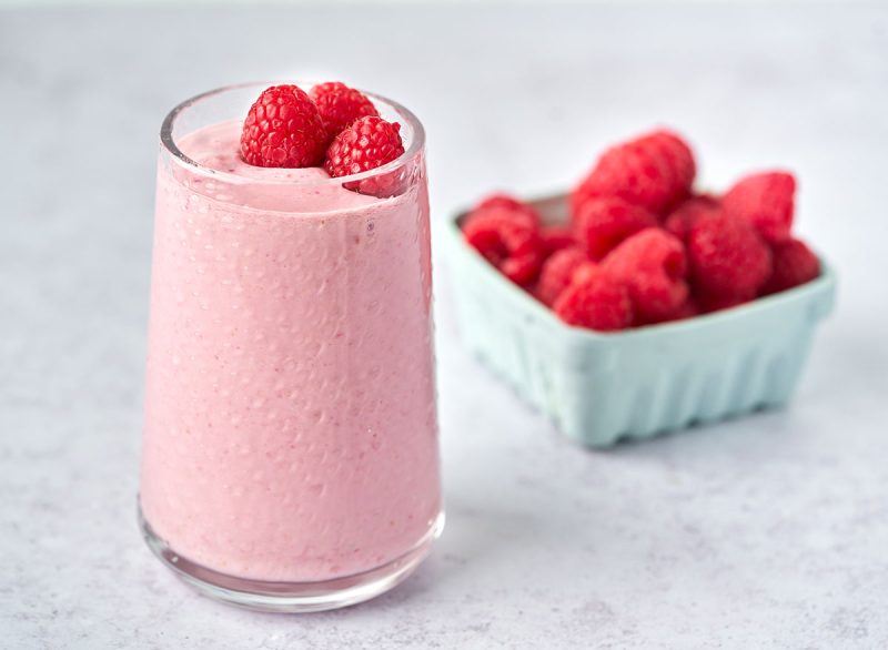 Plant-Based Cashew Butter & Raspberry Smoothie — Eat This Not That