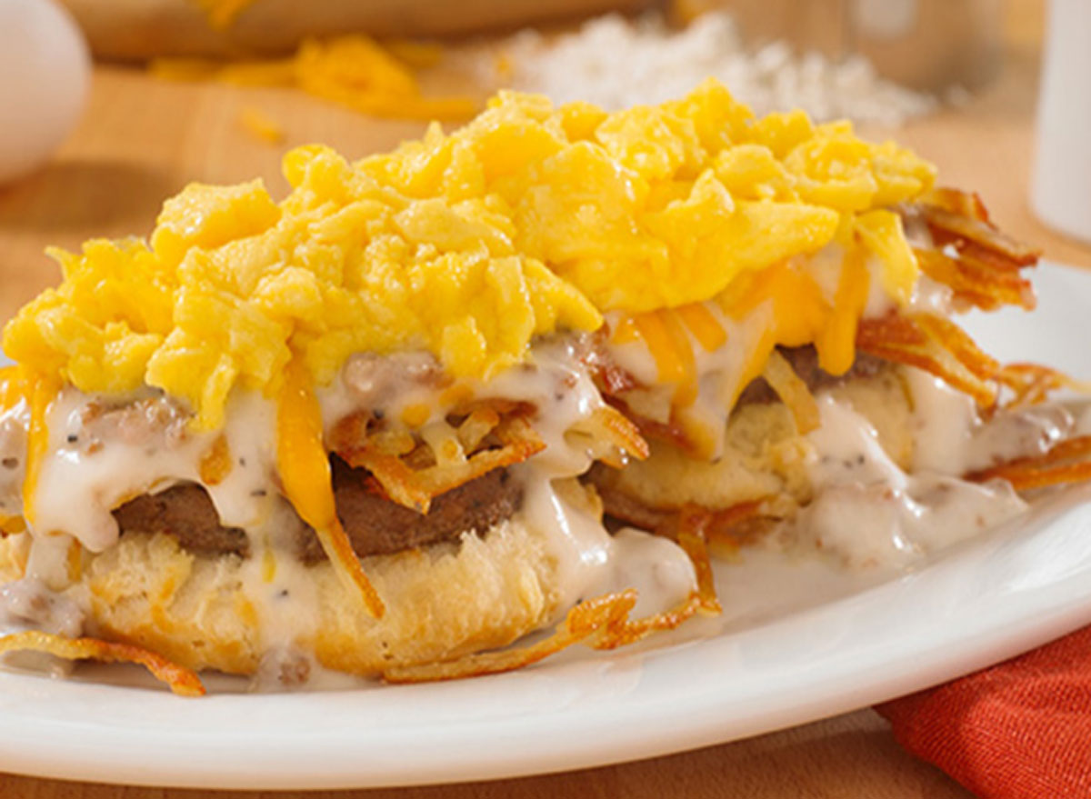 huddle house country sausage biscuit platter