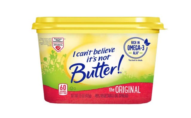 container of butter spread