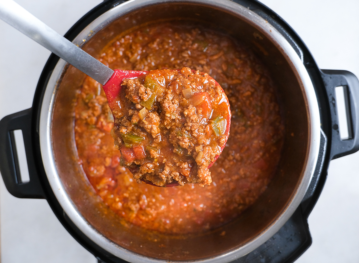 An Instant Pot Chili Recipe That's Keto — Eat This Not That