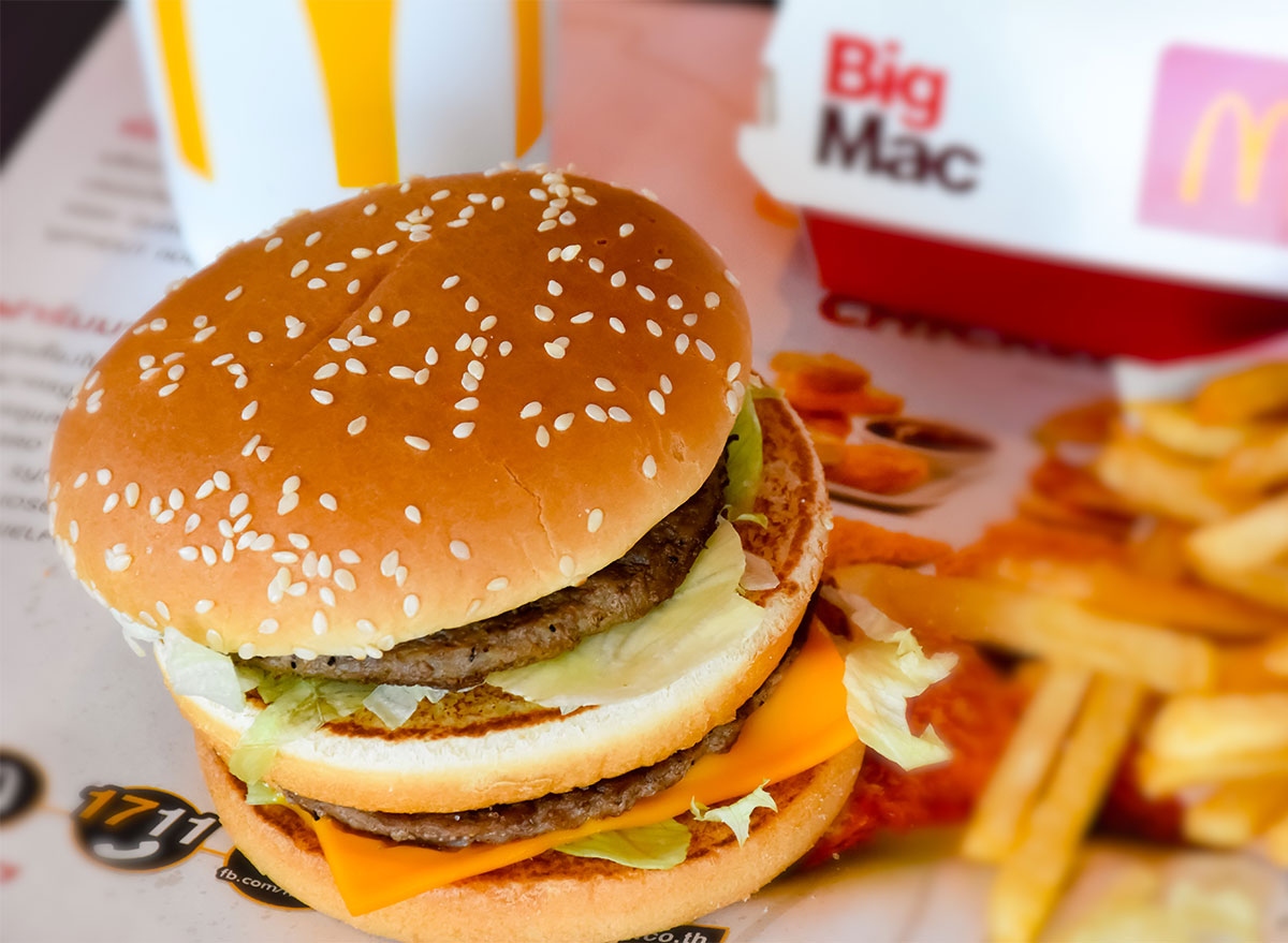 average cost of a big mac meal