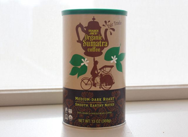 trader joes organic sumatra coffee