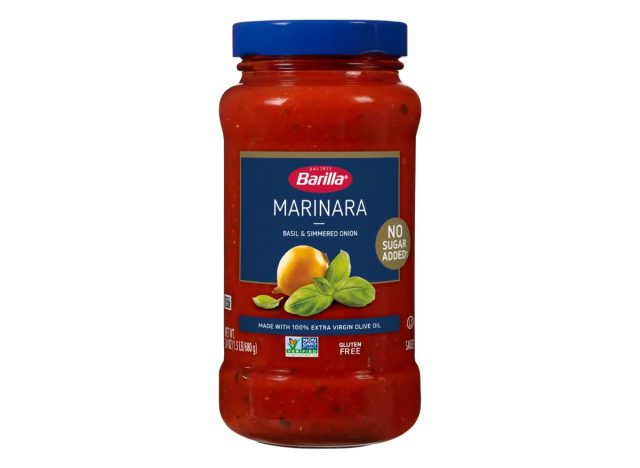 jar of Barilla Marinara Sauce