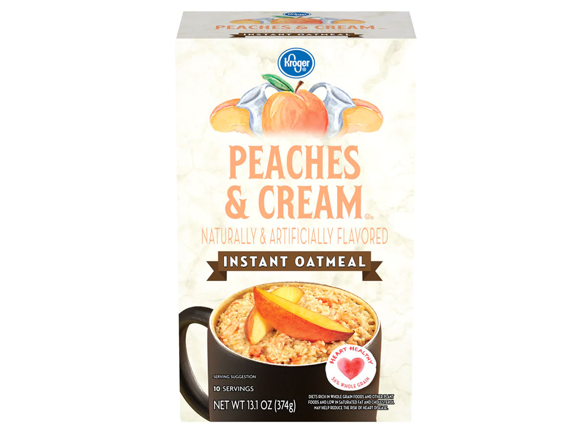 https://www.eatthis.com/wp-content/uploads/sites/4/2020/07/kroger-peaches-cream-instant-oatmeal.jpg
