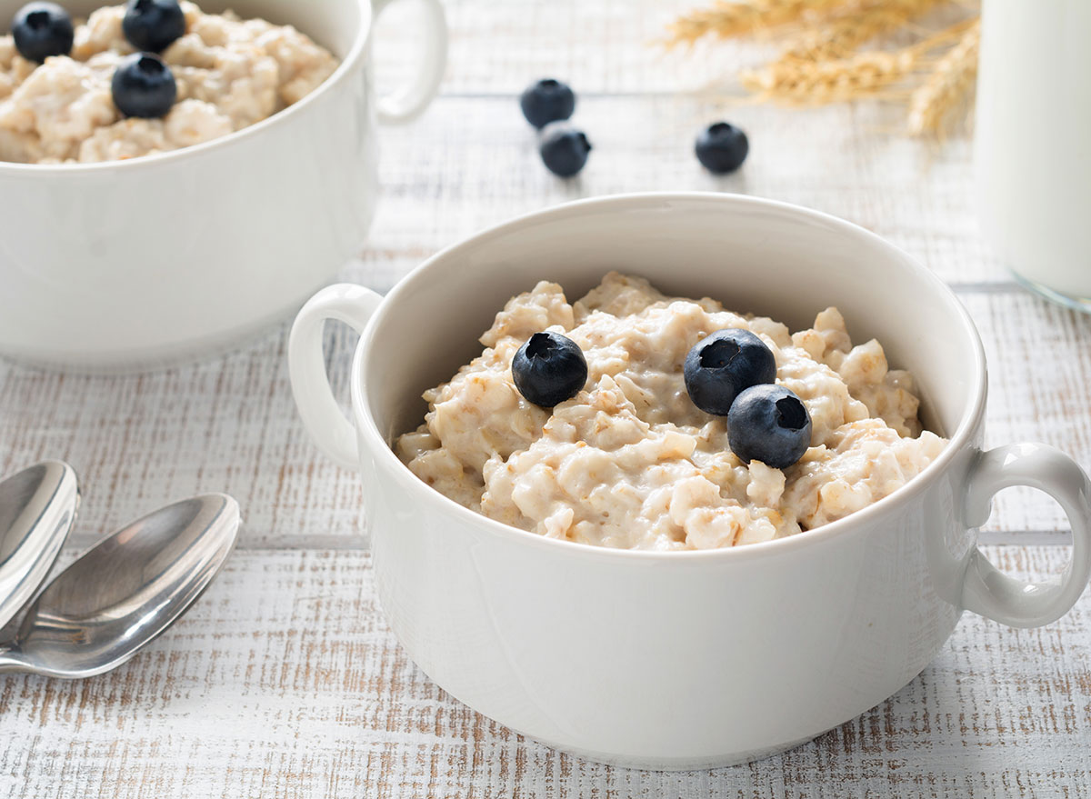 avena con arándanos