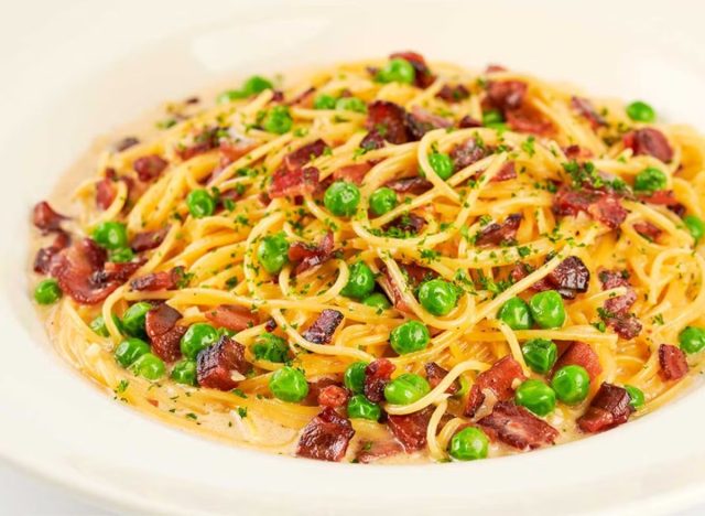 Carbonara with chicken from Cheesecake Factory