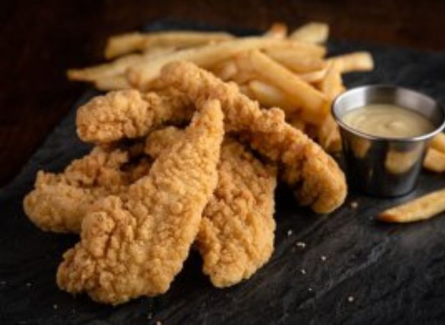 chicken tenders and fries from UNO