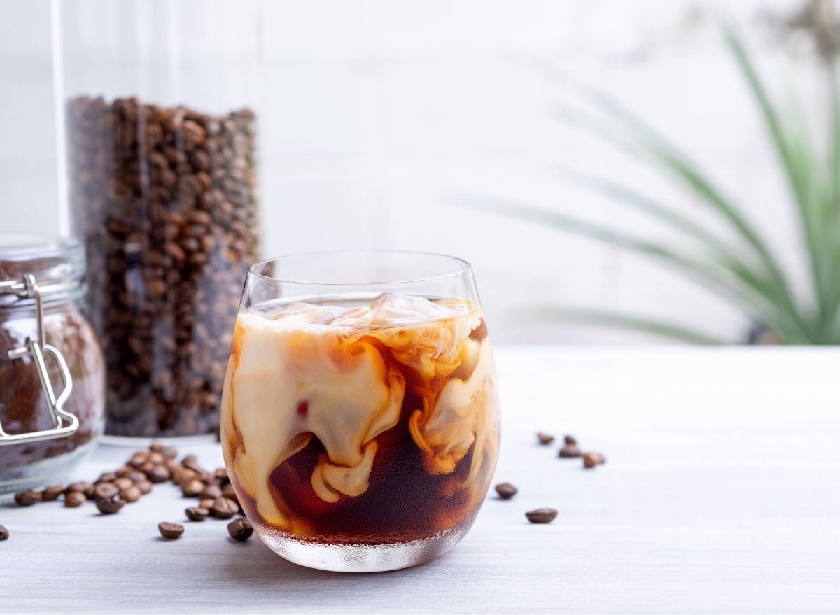 Iced Coffee in Plastic Glass Stock Photo - Image of coffee, drowsy