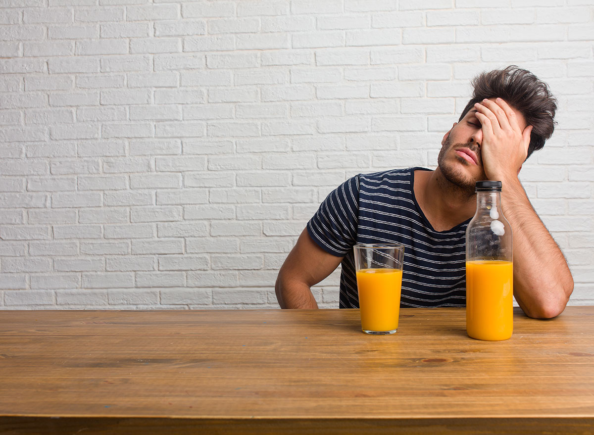 Orange juice clearance for upset stomach