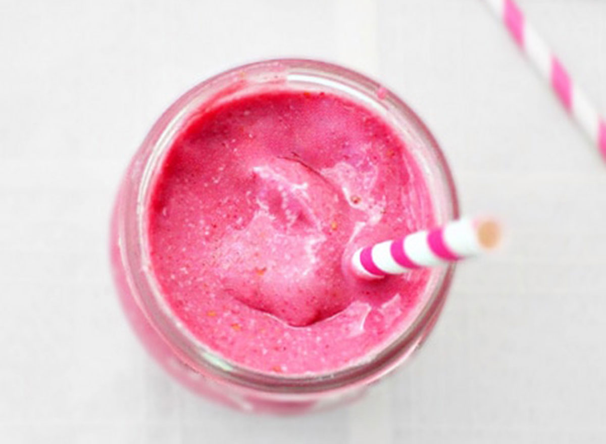 Strawberry Coconut Post Workout Smoothie - Fit Foodie Finds