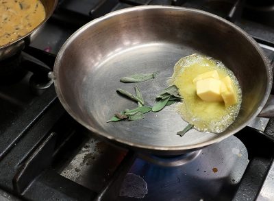 butter in pan