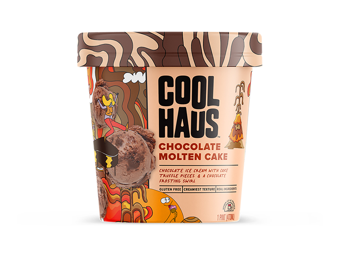 cool haus chocolate molten cake ice cream