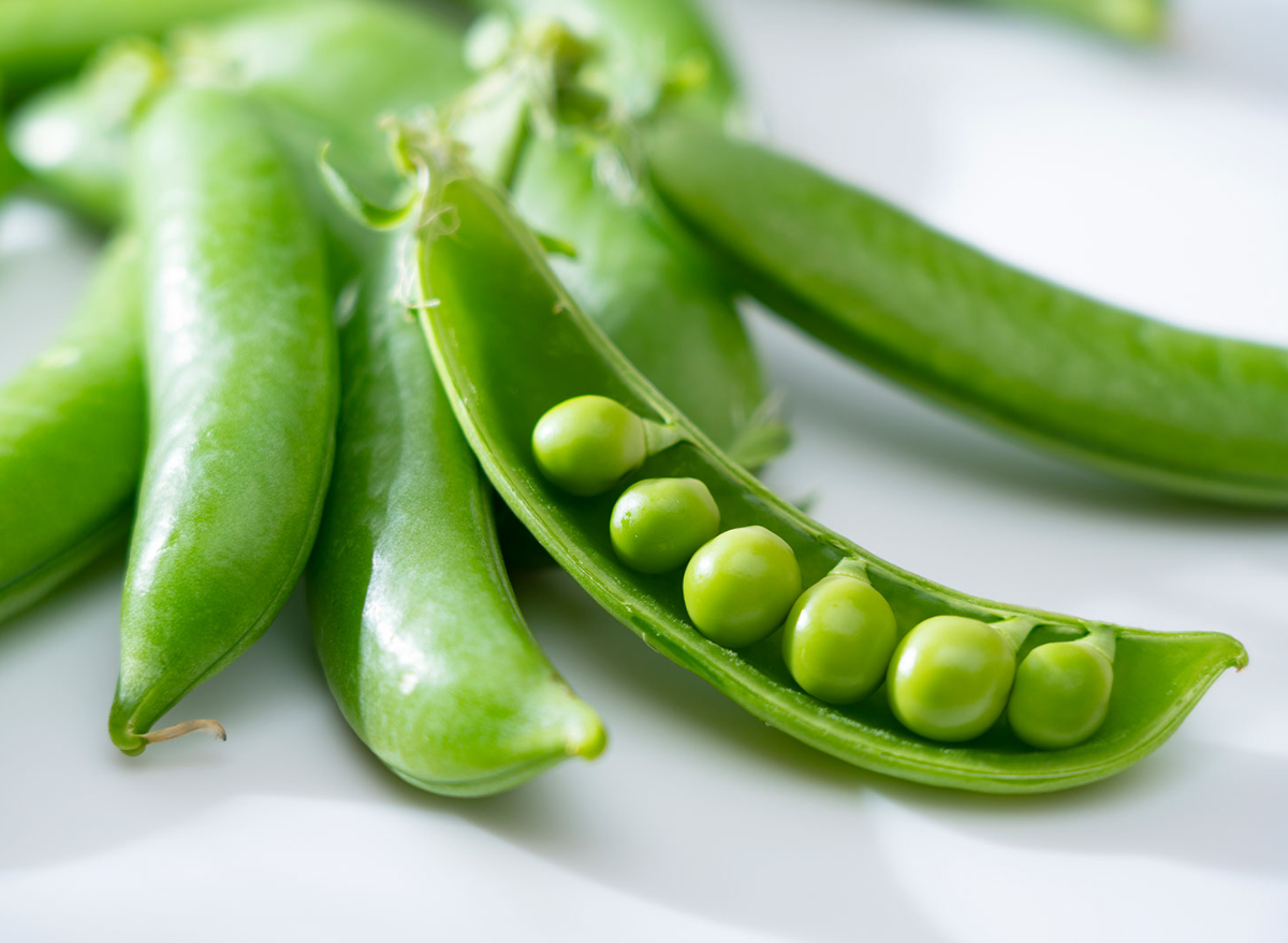 Peas are also a good source of vitamin A, which may maintain healthy skin and eyes, as well as vitamin K, which may help maintain bone strength