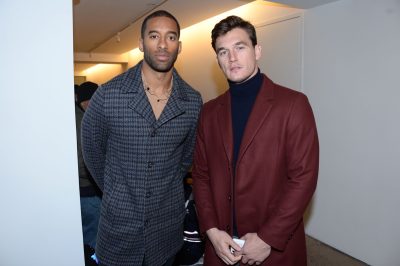 matt james and tyler cameron at fashion week